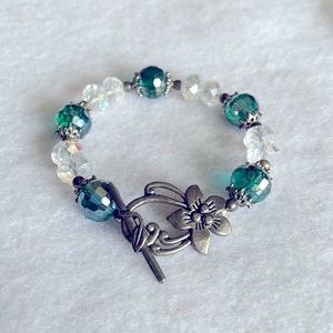 Aqua Swarovski Bracelet